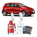 Tinta Tira Risco Vw Fox I trend 2013 Vermelho Tornado