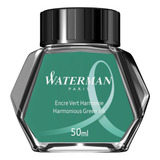 Tinta Waterman Harmonious Green 50ml - Verde Francês