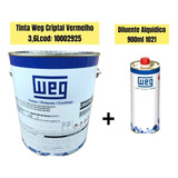 Tinta Weg Lack Criptal Vermelho 3 6l 01 Diluente 900ml