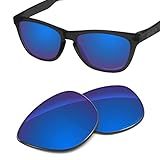 Tintart Lentes De Desempenho Compatíveis Com Oakley Frogskins OO9013 Frogskins Asain Fit AF Policarbonato Polarizado Gravado Azul Safira
