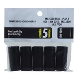 Tinteiro Kit C 5 Rolete Tinta Etiquetadora Fixxar 5500 2212