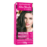 Tintura Alfaparf Alta Moda É Colore Pigmentos Micronizados Concentrados Tom 6 1 Loiro Escuro Cinza Para Cabelo
