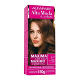Tintura Alfaparf Alta Moda É Colore Pigmentos Micronizados Concentrados Tom 6 7 Castanho Luminoso Claro Para Cabelo
