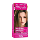 Tintura Alfaparf Alta Moda É Colore Pigmentos Micronizados Concentrados Tom 7 3 Loiro Médio Dourado Para Cabelo