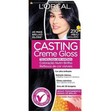 Tintura L'oréal Casting Casting Creme Gloss Tom 210 Preto Azulado Para Cabelo