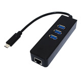 Tipo c 3 0 Hub Gigabit Hub 3 Portas Usb 3 0 Gigabit Rj 45