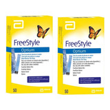 Tiras Freestyle Optium 2 Caixas 50 Tiras