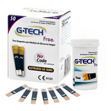 Tiras Glicemia Glicose Com 50 Unidades Gtech Free1 No Code