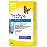 Tiras Para Teste De Glicemia Freestyle Optium 50 Unidades