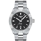 Tissot Relógio Masculino PR 100 Clássico De Aço Inoxidável Cinza T1016101105100