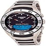 Tissot Relógio Masculino Sailing Touch Com Mostrador Preto De Aço Inoxidável Borracha Multifuncional T056 420 21 051 00