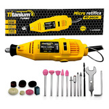 Titanium Micro Retífica Ti130 Amarelo 220v 130w