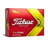 Titleist Bola De Golfe Amarela Titleist TruFeel Para Adultos Amarelo Pacote Com 12 EUA