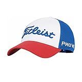 Titleist Boné De Malha Golf Tour Performance Branco Azul Royal Vermelho Tamanho Nica