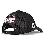Titleist Boné Masculino De Malha Tour Performance Preto Preto Branco 57 0 59 0 Cm