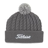 Titleist Cabo Knit Pom Gorro Unissexo Para Adulto Grey White Tamanho Único