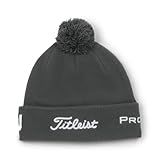 Titleist Chapéu Masculino Com Pompom Padrão Carvão Branco