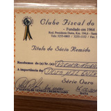Título Remido Do Clube Fiscal Do Brasil