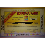 Titulo Vitalício Remido Itapema Park Familiar P 08 Pessoas