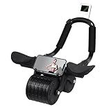 Tixahi Roda De Rolo Abdominal Com Temporizador Automático De Rebote Roda Abdominal Suporte De Cotovelo Abdominal Rolo Abdominal Equipamento De Exercício Preto 