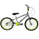 TK3 Track Bicicleta Aro 20 Aço Impact Freestyle Bicicross Cromado E Amarelo