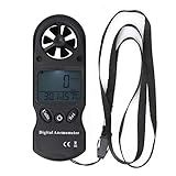 TL 300 Mini Anemômetro Digital Portátil 3 Em 1 Anemômetro Digital Portátil Medidor Digital De Velocidade Do Vento Medidor De Velocidade De Fluxo De Ar Multifuncional Termômetro