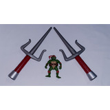 Tmnt Raphael Par De Sais Boneco Articulado Tartaruga Ninja