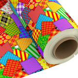 Tnt Estampado Festa Junina Xadrez Patch Work 8 00m X 1 40