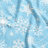 Tnt Estampado Flocos Neve Frozen Decoração