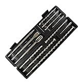 TNT Kit Jogo Sds Plus Brocas Ponteiros Talhadeiras Maleta 12pçs