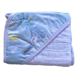 Toalha Banho Bebe Infantil Soft Enxoval Recém Nascido Azul