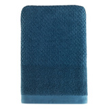 Toalha Banho Solare Teka 500g m  Bainha Larga 100  Algodão Cor Azul Liso