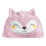 Toalha Bebê Laço Bebê Power Sec Raposa 70x100 Cm 789412 Cor Rosa