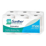 Toalha Bobina Santher Its00 F Simples 6 Rolos 200m X 20cm