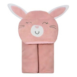 Toalha Camesa Aconchego Rosa Com Capuz Para Bebês