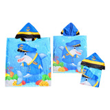 Toalha Capuz Poncho Infantil Masculino Golfinho