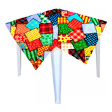 Toalha D mesa 70x70 Tnt Estampado Festa Junina Arraia 15 Uni