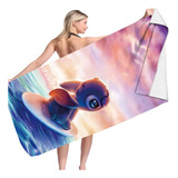 Toalha De Banho De Veludo Dupla Face Lilo And Stitch Toalha