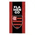 Toalha De Banho Do Flamengo Aveludada Torcedor Time Praia Cor Rubro Negro Brasão Flamengo