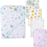 Toalha De Banho Infantil Bebê Soft Capuz Fralda Algodão