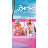 Toalha De Banho Infantil Juvenil Estampada Barbie Barbie E Ken