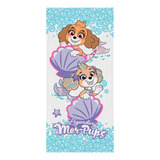 Toalha De Banho Infantil Piscina Patrulha Canina Menina Skye