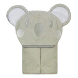 Toalha De Bebe Com Capuz Aconchego Camesa Bichinho Bege