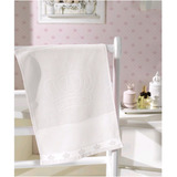 Toalha De Lavabo Para Bordar Baby Classic Aveludada Coroa