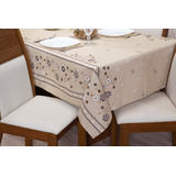 Toalha De Mesa 10 Cadeiras Tecido Linhão Grosso 3 00 X 1 45
