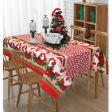 Toalha De Mesa 4 Lugares Quadrada P Natal 1 45x1 45 Linhão Cor Natal 02