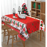 Toalha De Mesa 4 Lugares Quadrada P Natal 1 45x1 45 Linhão Cor Natal 05