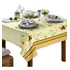 Toalha De Mesa 4 Lugares Quadrada Rústica Luxo 1,40x1,40m Cor Abelha Mel