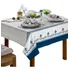 Toalha De Mesa 4 Lugares Quadrada Rústica Luxo 1 40x1 40m Cor Flor De Lis