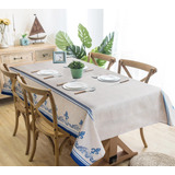 Toalha De Mesa 6 Cadeiras Retangular Linhão Várias Estampas 